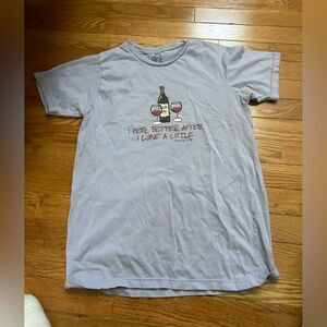 Wine is Life I Feel Better After I Wine A Little Tshirt